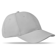 Tradineur - Gorra clásica adulto con ajuste posterior de velcro, 100% poliéster, accesorio deporte, skate, aire libre (Gris claro, talla única, unisex)