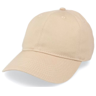 Tradineur - Gorra de adulto clásica, 100% poliéster, ajuste posterior de velcro, accesorio deporte, skate, aire libre (Beis, talla única, unisex)