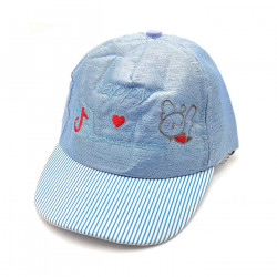 Tradineur - Gorra de bebé con cierre posterior regulable, 100% poliéster, suave, verano, protección solar, unisex, 1 a 2 años, c