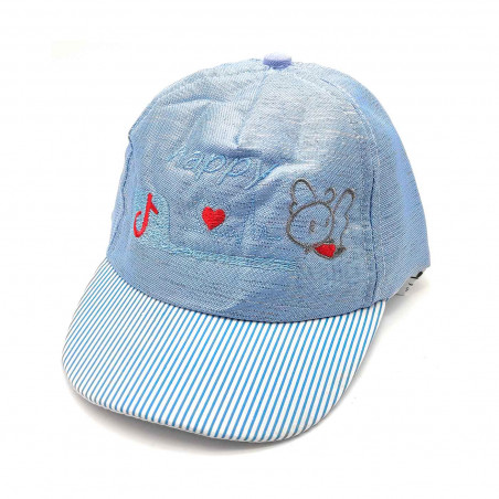 Tradineur - Gorra de bebé con cierre posterior regulable, 100% poliéster, suave, verano, protección solar, unisex, 1 a 2 años, c