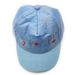 Tradineur - Gorra de bebé con cierre posterior regulable, 100% poliéster, suave, verano, protección solar, unisex, 1 a 2 años, c
