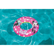 Tradineur - Flotador hinchable infantil de Minnie Mouse, vinilo, incluye válvula de seguridad, inflable para niñas, playa y piscina (Rosa, Ø 56 cm)