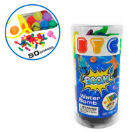 Tradineur - Set de 50 globos de agua, incluye boquilla y bolsa de red, bombas de agua, juego infantil para exterior, niños, verano, aire libre