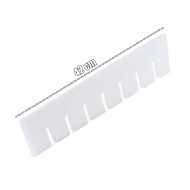 Tradineur - Pack de 3 separadores para cajones - Fabricados en plástico - Organización, Placa ajustable, Esencial. - 42 x 7 cm - Color Blanco