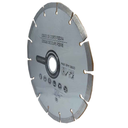 Tradineur - Plato/disco Corte para piedra - Disco para corte de piedra, hormigón, ladrillo - Accesorio de herramienta - Diámetro 18 cm - 8600 rpm.