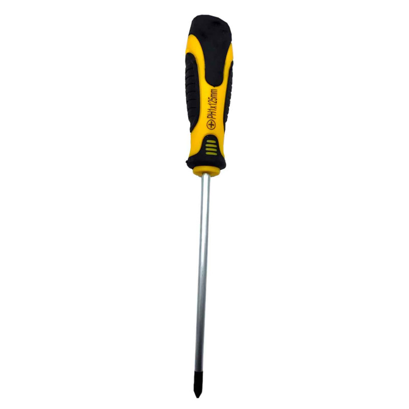 Tradineur - Destornillador Plano 4 x 150 mm - herramienta manual - bricolaje y montaje - Punta Magnética - Acero Inoxidable. Tradineur - Destornillador Plano 4 x 150 mm - herramienta manual - bricolaje y montaje - Punta Magnética - Acero Inoxidable.