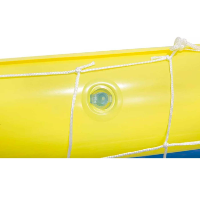 Tradineur - Portería de waterpolo hinchable con pelota, flotante, inflables para piscina, diversión, verano, 76 x 142 cm, diseño aleatorio