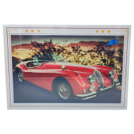 Tradineur - Puzzle/Rompecabezas de 1000 piezas - Diseño de Coche Rojo - Fabricación en cartón - Tamaño: 50 x 75 cm