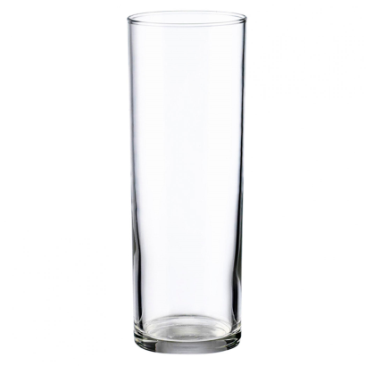 Tradineur - Set de 24 vasos de tubo de cristal, base gruesa, aptos para lavavajillas, agua, bebidas, refrescos, 16,3 x 5,8 cm, 31 cl