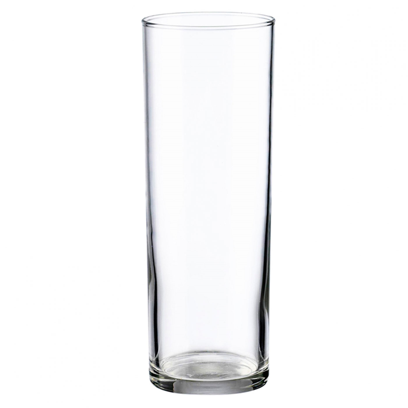 Tradineur - Set de 24 vasos de tubo de cristal, base gruesa, aptos para lavavajillas, agua, bebidas, refrescos, 16,3 x 5,8 cm, 31 cl