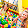 Toinsa - Bolas multicolor en red, pelotas de colores blandas de plástico para jugar, niños, juguetes infantiles, piscina, guarde