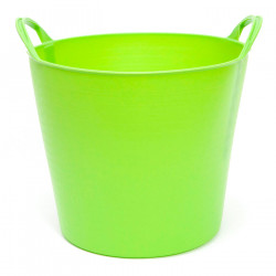 Tradineur - Capazo de plástico 26 litros, 30 x 35 cm. Cesto, cubo flexible, contenedor multifuncional, jardín, mezcla, limpieza