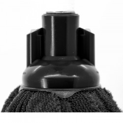 Tradineur - Pack de 24 fregonas "Ballarina" de microfibra, ecológicas, limpieza del hogar (Negro, 30 x 13 x 7 cm)