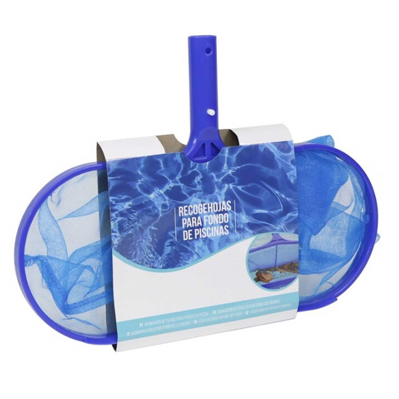 Tradineur - Recogehojas con malla muy resistente 17,5 x 40 cm para el completo limpiado de piscinas, spas o jacuzzis. Recogedor de hojas para limpieza de agua. Limpieza e higiene de piscinas