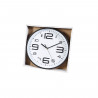 Tradineur - Reloj de pared analógico redondo, diámetro 30 cm, números grandes, reloj clásico para cocina, sala de estar, dormito