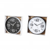 Tradineur - Reloj de pared analógico redondo, diámetro 30 cm, números grandes, reloj clásico para cocina, sala de estar, dormito