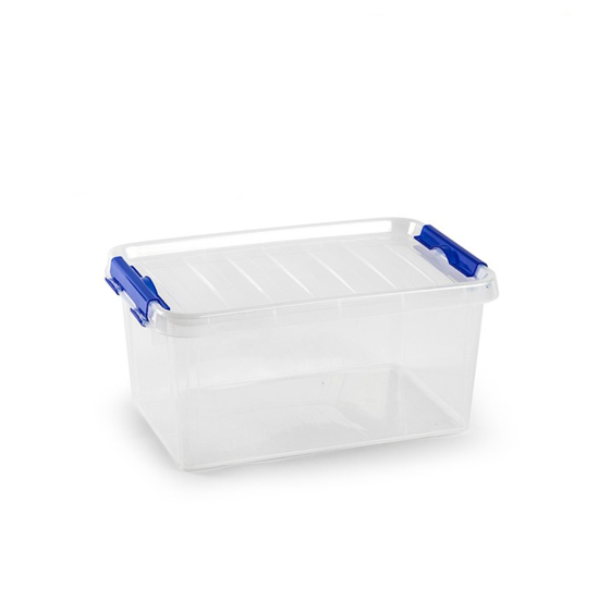 Tradineur - Caja de ordenación de plástico, 8 litros, Nº26, 15,5 x 34 x 22,5 cm, baúl con tapa para organización del hogar, almacenamiento, arcón de plástico para distintos usos