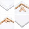 Tradineur - Lienzo para pintar cuadros de 20 x 30 cm, Base para realizar pinturas de alta calidad para hogar o trabajo. Producto