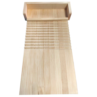 Tradineur - Tabla de madera natural para lavar ropa a mano, lavado manual, lavandería, resistente y duradera, diseño sencillo y práctico, 59,8 x 33,3 x 7 cm