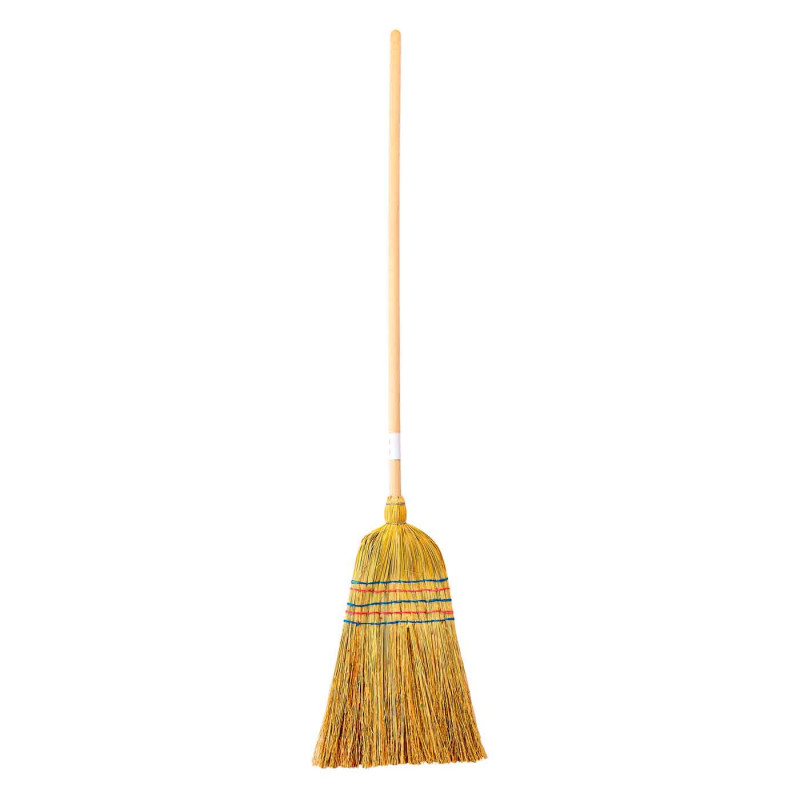 Tradineur - Escoba de Mijo - Estilo Bruja - 100% Artesana - Atado reforzado - Ideal para la limpieza de suelos duros o rugosos. Tradineur - Escoba de Mijo - Estilo Bruja - 100% Artesana - Atado reforzado - Ideal para la limpieza de suelos duros o rugosos.