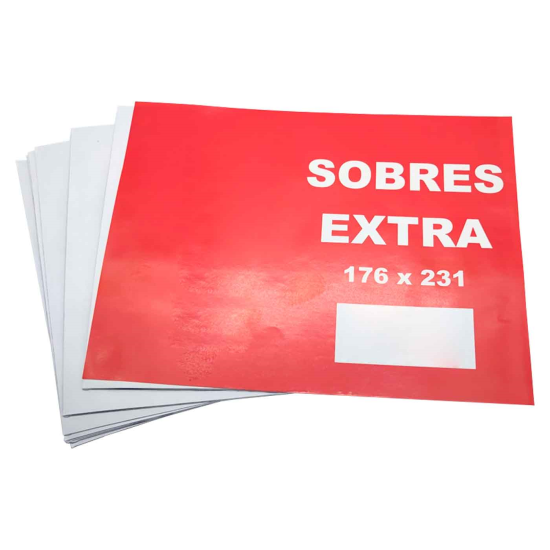 Tradineur - Pack de 40 sobres tamaño medio/grande, de color blanco. Medidas de 17,6 x 23,1 cm con cierre desilicona autoadhesiva. 4 x 10 minipacks de sobres grandes.