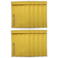 Tradineur - Pack de 10 sobres acorchados de burbujas - N.º 17 - Fabricados en papel - Ideal para sus envíos con total seguridad - 35 x 26 cm - Color Marrón