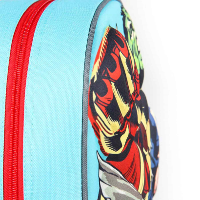 Tradineur - Mochila para niños en 3D con diseño de los Vengadores, ideal para la escuela. Medidas de 25 x 31 x 10 cm para colgar en la espalda. Bolsa Avengers Licencia Marvel