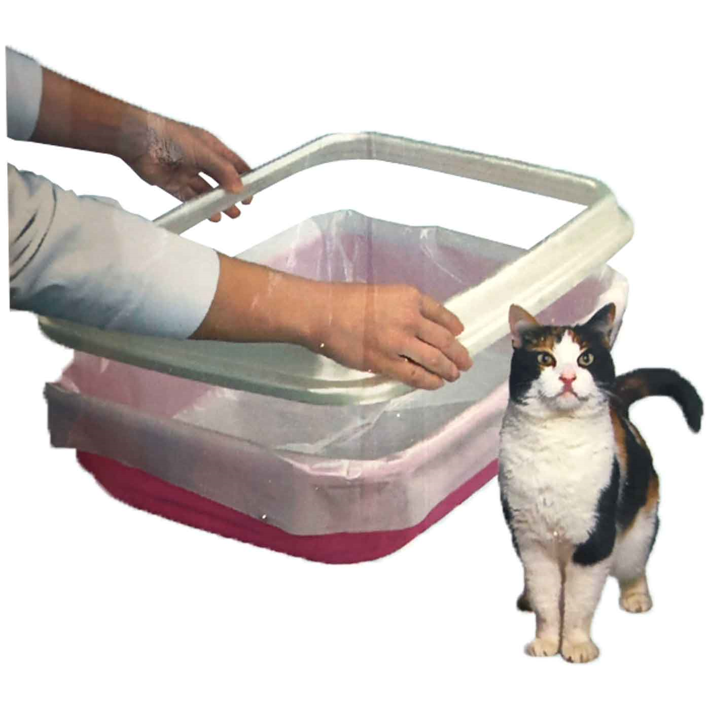 Tradineur - Pack de 12 bolsas para Arenero de gato - Bandeja de arena - Bolsa para excrementos para gatos, Mascotas - 35 x 40 cm