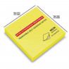Tradineur - Block de notas autoadhesivas - Contiene 100 hojas - Forma totalmente cuadrada - Color Amarillo