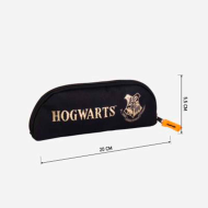 Tradineur - Estuche ideal para el curso escolar de Harry Potter con el logo de Hogwarts y cierre de cremallera. Medidas 23,5  x 10,5 cm. Portalápices Licencia Oficial Warner Bros