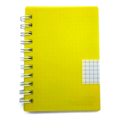 Tradineur - Pack de 8 Cuadernos/Libretas - Tapa dura (polipropileno) - Páginas cuadriculadas 4x4 - 80 páginas - 60 gr - Formato 16º - Encuadernación en anillas - 10,5 x 7,6 cm