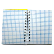 Tradineur - Pack de 8 Cuadernos/Libretas - Tapa dura (polipropileno) - Páginas cuadriculadas 4x4 - 80 páginas - 60 gr - Formato 16º - Encuadernación en anillas - 10,5 x 7,6 cm