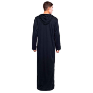 Tradineur - Túnica adulta con capucha - Unisex - 100% Poliéster - Ideal para las fiestas de halloween - Talla M - Color Negro