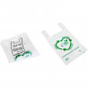 Tradineur - Pack de 150 bolsas tipo camiseta de plástico, reutilizables, gran resistencia, cumplen normativa, aptas para uso ali