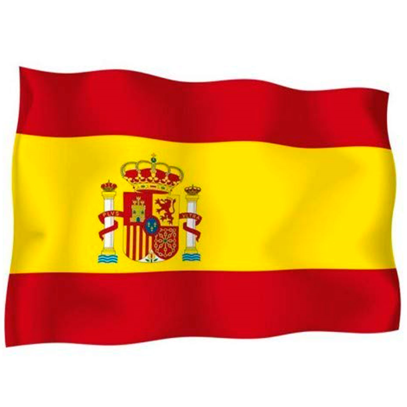 Tradineur - Bandera de España para balcón, válida para mástil, poliéster, resisetente a la intemperie, exterior, eventos deportivos, 90 x 150 cm