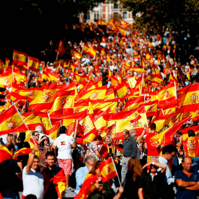 Tradineur - Bandera de España para balcón, válida para mástil, poliéster, resisetente a la intemperie, exterior, eventos deportivos, 90 x 150 cm