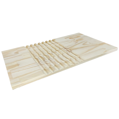 Tradineur - Tabla plana de madera natural para lavar ropa a mano, lavado manual, lavandería, resistente y duradera, diseño sencillo y práctico, 58,2 x 35 x 1,8 cm