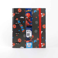 Tradineur - Carpeta / Archivador de Spiderman de cartón resistente, con 4 anillas de metal, ideal para el curso escolar. Medidas 32,1 x 27 x 4 cm. Carpesano del Hombre Araña licencia oficial Marvel