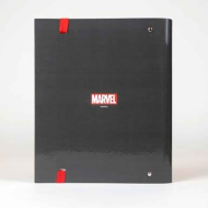 Tradineur - Carpeta / Archivador de los Vengadores de cartón resistente, con 4 anillas de metal, ideal para el curso escolar. Medidas 32,1 x 27 x 4 cm. Carpesano de Avengers licencia oficial Marvel