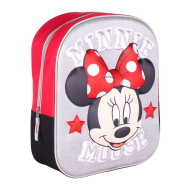 Tradineur - Mochila 3D para niños con diseño de Minnie Mouse, ideal para la escuela. Medidas de 25 x 31 x 10 cm para colgar en la espalda. Bolsa Mickey and Friends Licencia Disney