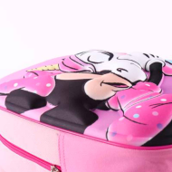 Tradineur - Mochila 3D rosa para niños con diseño de Minnie Mouse, ideal para la escuela. Medidas de 25 x 31 x 10 cm para colgar en la espalda. Bolsa Mickey and Friends Licencia Disney