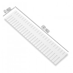 Tradineur - Pack de 6 separadores para cajones - Fabricados en plástico - Organización, Placa ajustable, Esencial. - 43,8 x 9 cm