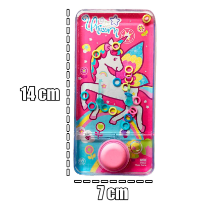 Tradineur - Juego infantil de agua de Unicornio - Fabricado en PVC no toxico - Juegos de Agua de Anillas para niñas.