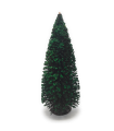 Tradineur - Abeto decorativo 19 x 8 cm, árbol de navidad artificial en miniatura para mesa, repisa, ventana, decoración del hogar navideña