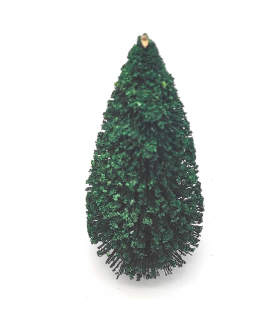 Tradineur - Abeto decorativo 19 x 8 cm, árbol de navidad artificial en miniatura para mesa, repisa, ventana, decoración del hogar navideña