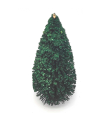 Tradineur - Abeto decorativo 19 x 8 cm, árbol de navidad artificial en miniatura para mesa, repisa, ventana, decoración del hogar navideña