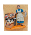 Tradineur - Figura de pescadera para belén navideño 8,5 x 9 cm, durexina, figura decorativa oficios nacimiento, pesebre, navidad, decoración tradicional