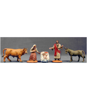 Tradineur - Set de figuras del nacimiento belén - Fabricación en durexina - Ideal para belén navideño, figuras decorativas, nacimiento, pesebre, navidad. 