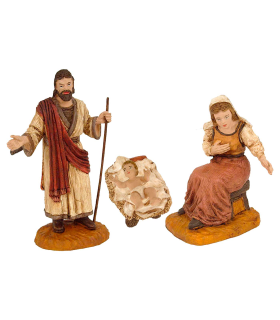 Tradineur - Set de figuras del nacimiento belén - Fabricación en durexina - Ideal para belén navideño, figuras decorativas, nacimiento, pesebre, navidad. 