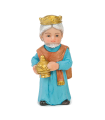 Tradineur - Figura de reyes magos con diseño adorable - Fabricación en marmolina - Ideal para belén navideño, figuras decorativas, nacimiento, pesebre - 8 x 5 x 3 cm 